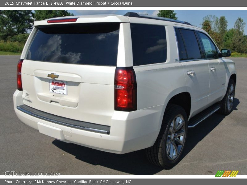 White Diamond Tricoat / Cocoa/Dune 2015 Chevrolet Tahoe LTZ 4WD