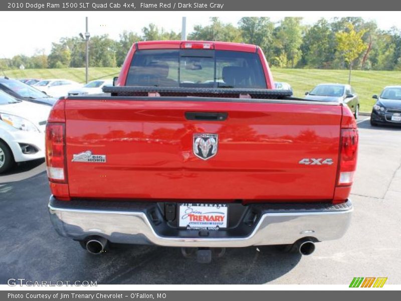 Flame Red / Dark Slate Gray 2010 Dodge Ram 1500 SLT Quad Cab 4x4