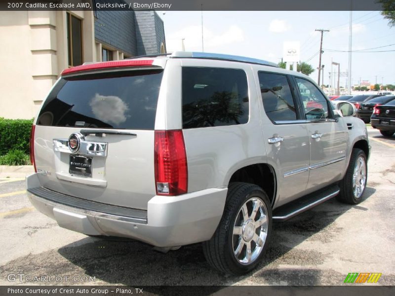 Quicksilver / Ebony/Ebony 2007 Cadillac Escalade AWD