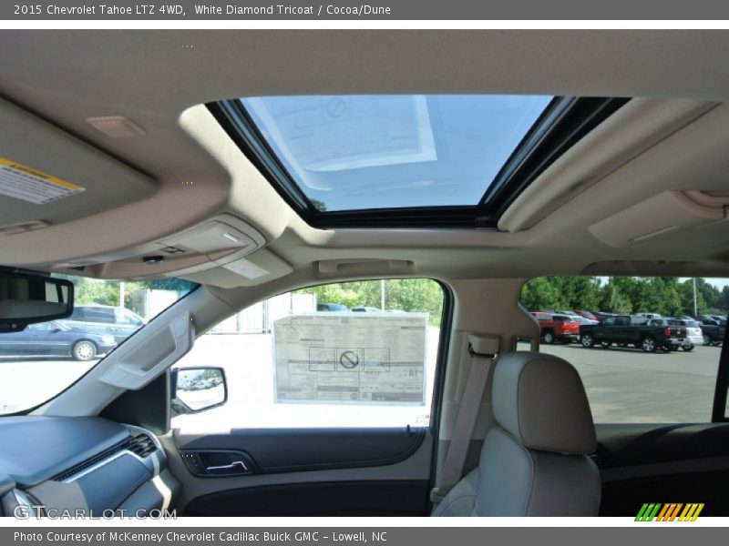 White Diamond Tricoat / Cocoa/Dune 2015 Chevrolet Tahoe LTZ 4WD