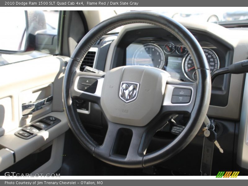 Flame Red / Dark Slate Gray 2010 Dodge Ram 1500 SLT Quad Cab 4x4