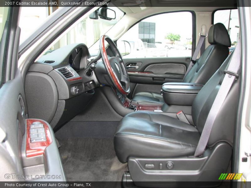 Quicksilver / Ebony/Ebony 2007 Cadillac Escalade AWD