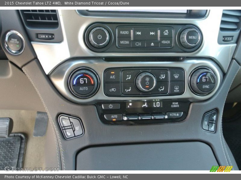White Diamond Tricoat / Cocoa/Dune 2015 Chevrolet Tahoe LTZ 4WD