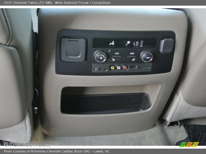 White Diamond Tricoat / Cocoa/Dune 2015 Chevrolet Tahoe LTZ 4WD