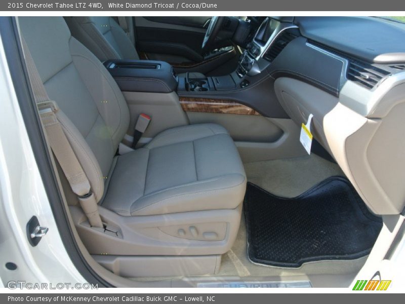 White Diamond Tricoat / Cocoa/Dune 2015 Chevrolet Tahoe LTZ 4WD