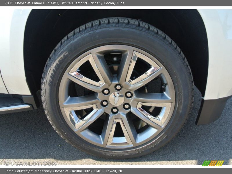 White Diamond Tricoat / Cocoa/Dune 2015 Chevrolet Tahoe LTZ 4WD