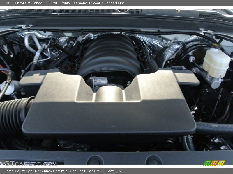 White Diamond Tricoat / Cocoa/Dune 2015 Chevrolet Tahoe LTZ 4WD