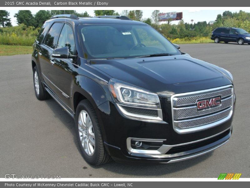 Carbon Black Metallic / Ebony 2015 GMC Acadia Denali