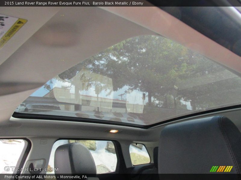 Barolo Black Metallic / Ebony 2015 Land Rover Range Rover Evoque Pure Plus