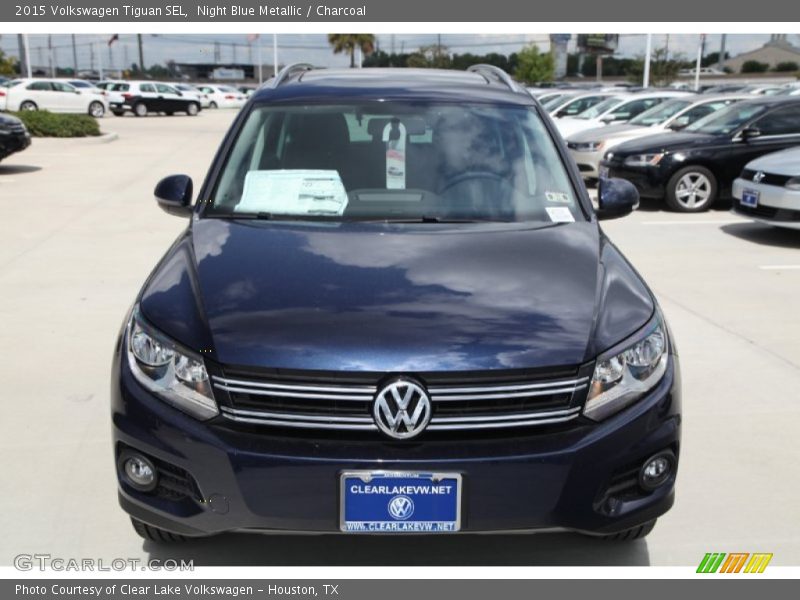 Night Blue Metallic / Charcoal 2015 Volkswagen Tiguan SEL