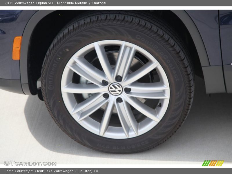 Night Blue Metallic / Charcoal 2015 Volkswagen Tiguan SEL