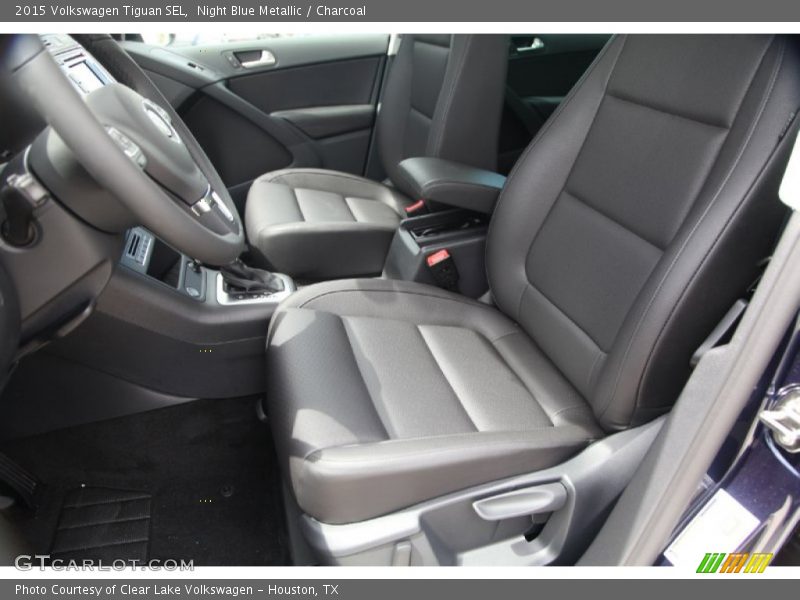 Night Blue Metallic / Charcoal 2015 Volkswagen Tiguan SEL