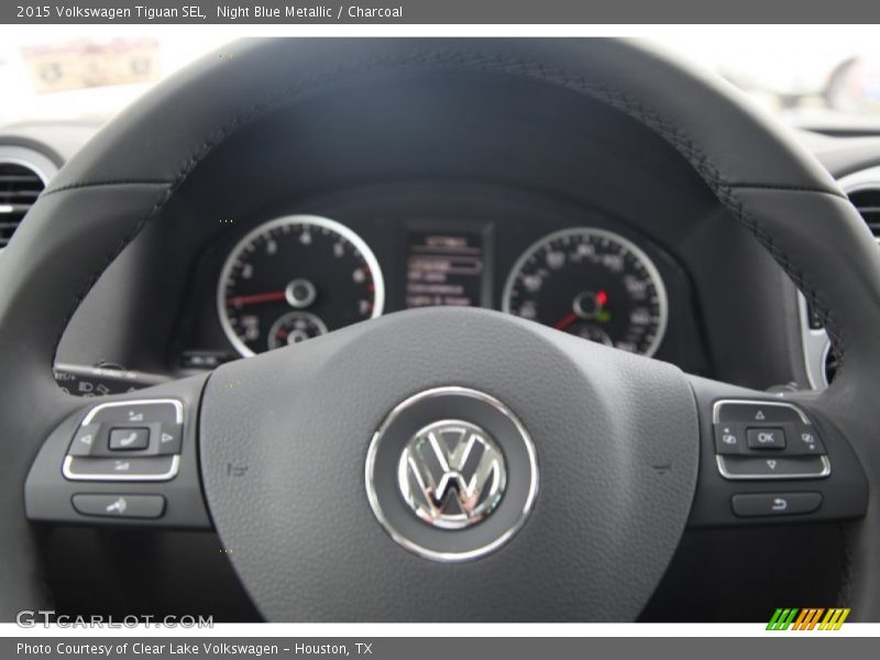 Night Blue Metallic / Charcoal 2015 Volkswagen Tiguan SEL