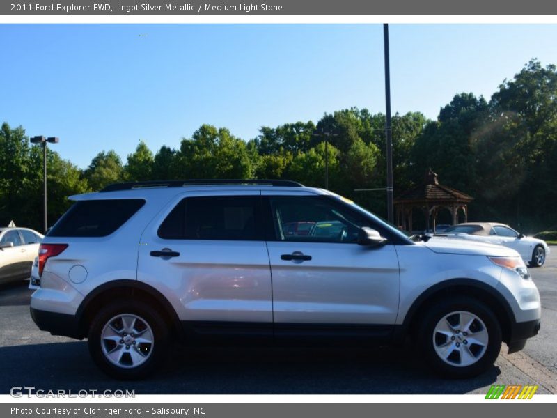 Ingot Silver Metallic / Medium Light Stone 2011 Ford Explorer FWD