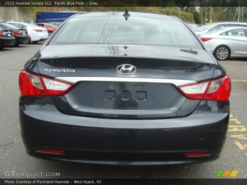 Pacific Blue Pearl / Gray 2013 Hyundai Sonata GLS