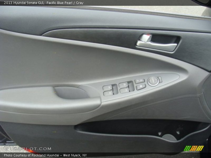 Pacific Blue Pearl / Gray 2013 Hyundai Sonata GLS