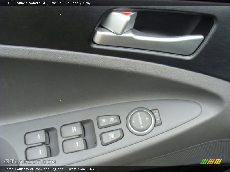 Pacific Blue Pearl / Gray 2013 Hyundai Sonata GLS