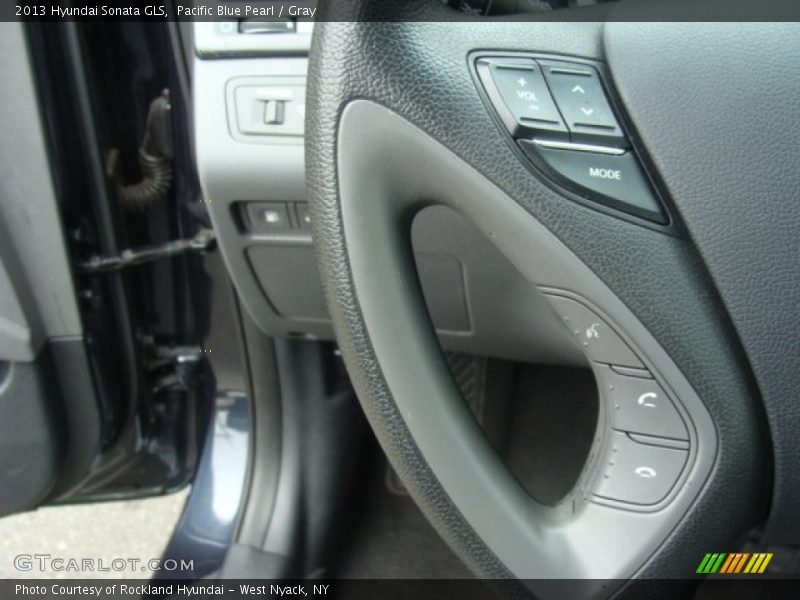 Pacific Blue Pearl / Gray 2013 Hyundai Sonata GLS