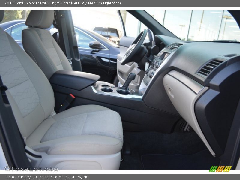 Ingot Silver Metallic / Medium Light Stone 2011 Ford Explorer FWD