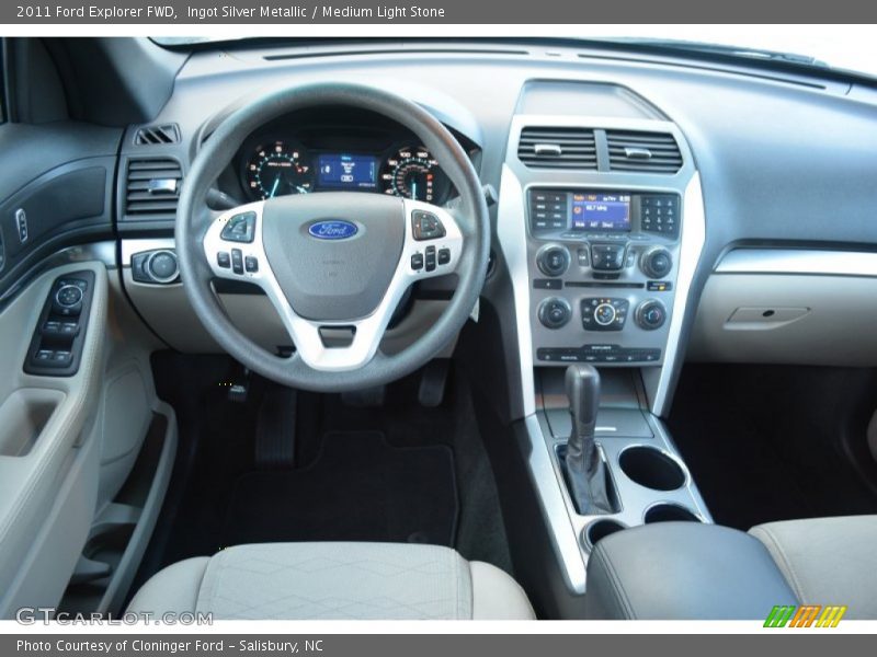 Ingot Silver Metallic / Medium Light Stone 2011 Ford Explorer FWD