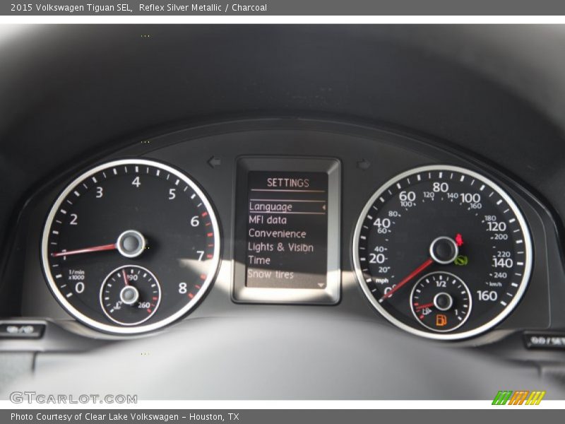 Reflex Silver Metallic / Charcoal 2015 Volkswagen Tiguan SEL