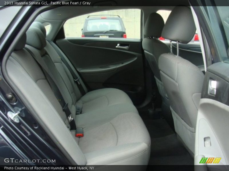 Pacific Blue Pearl / Gray 2013 Hyundai Sonata GLS