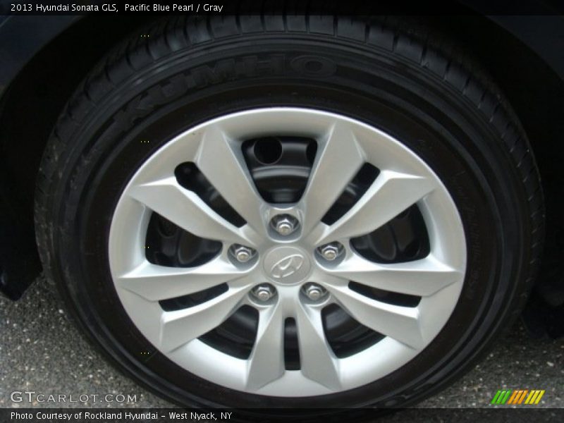 Pacific Blue Pearl / Gray 2013 Hyundai Sonata GLS