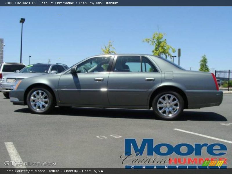 Titanium Chromaflair / Titanium/Dark Titanium 2008 Cadillac DTS