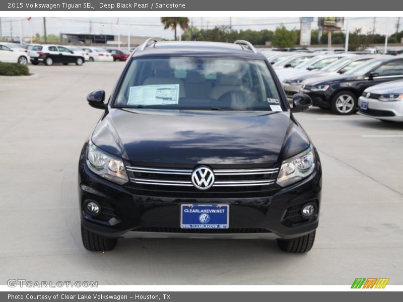 Deep Black Pearl / Sandstone 2015 Volkswagen Tiguan SEL