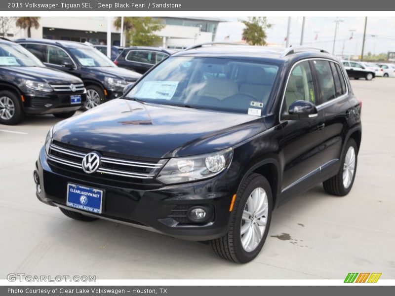Deep Black Pearl / Sandstone 2015 Volkswagen Tiguan SEL