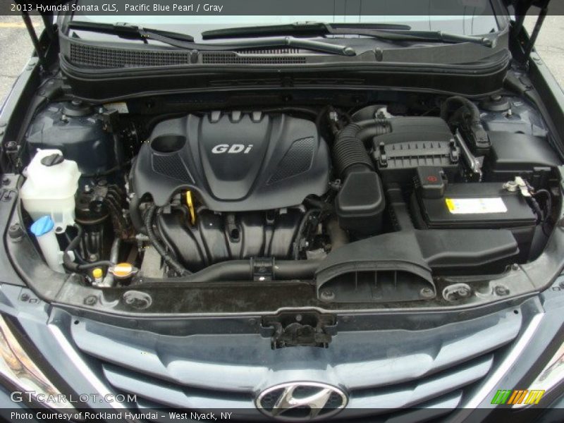 Pacific Blue Pearl / Gray 2013 Hyundai Sonata GLS