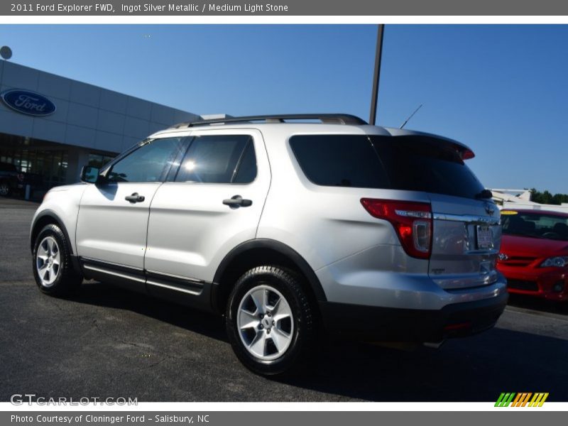 Ingot Silver Metallic / Medium Light Stone 2011 Ford Explorer FWD