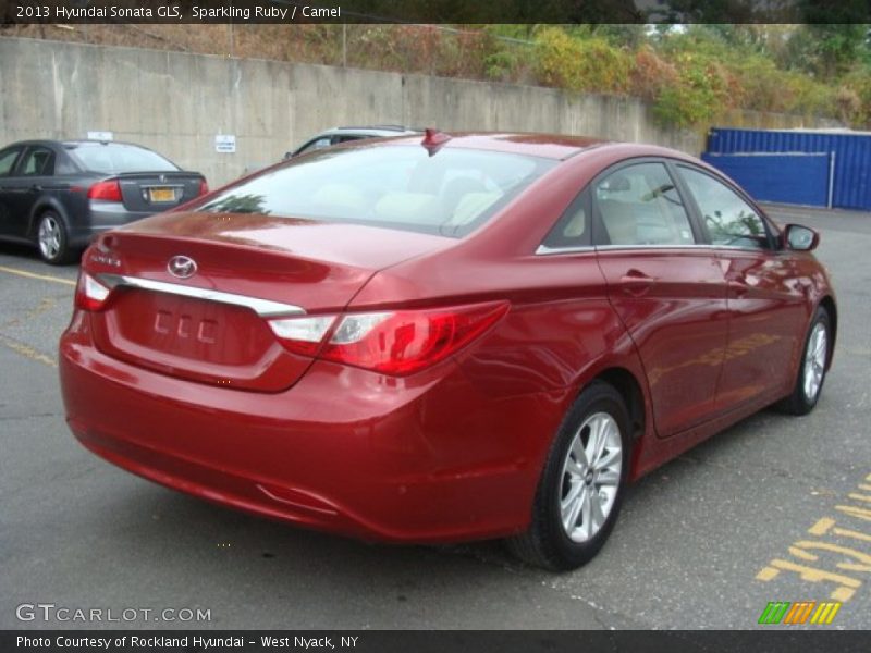 Sparkling Ruby / Camel 2013 Hyundai Sonata GLS