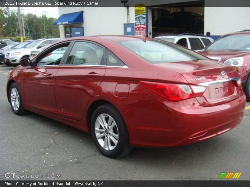 Sparkling Ruby / Camel 2013 Hyundai Sonata GLS