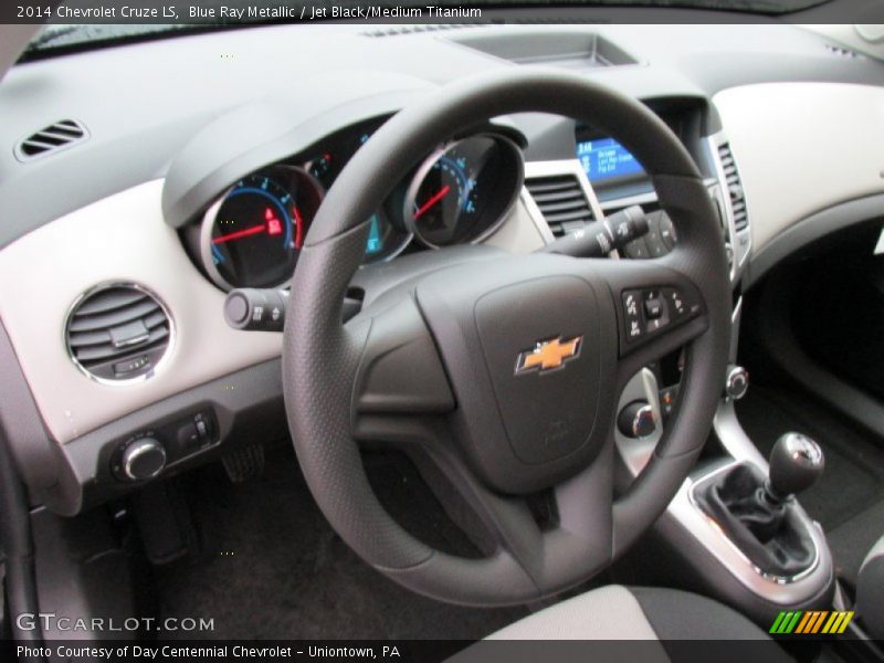 Blue Ray Metallic / Jet Black/Medium Titanium 2014 Chevrolet Cruze LS