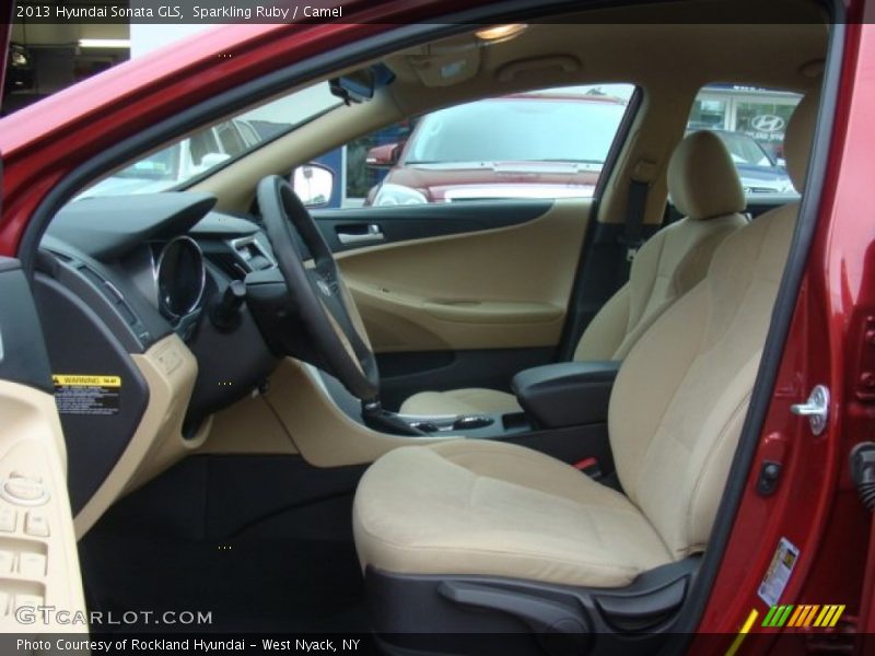 Sparkling Ruby / Camel 2013 Hyundai Sonata GLS