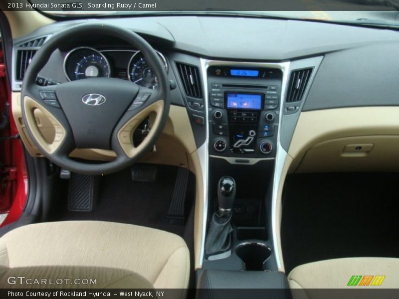 Sparkling Ruby / Camel 2013 Hyundai Sonata GLS