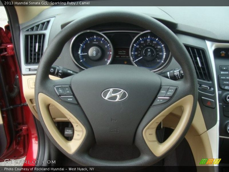 Sparkling Ruby / Camel 2013 Hyundai Sonata GLS