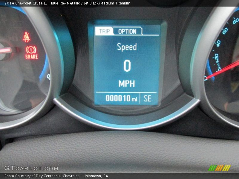 Blue Ray Metallic / Jet Black/Medium Titanium 2014 Chevrolet Cruze LS