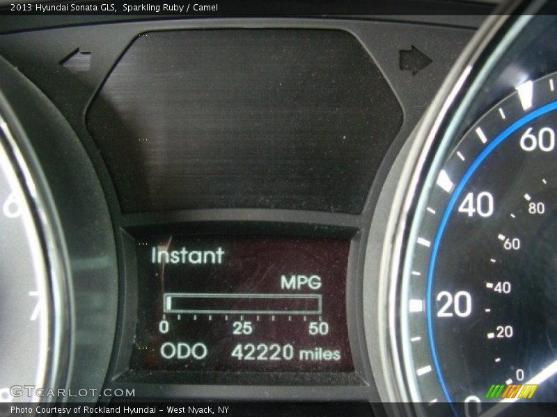 Sparkling Ruby / Camel 2013 Hyundai Sonata GLS