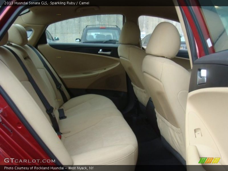 Sparkling Ruby / Camel 2013 Hyundai Sonata GLS