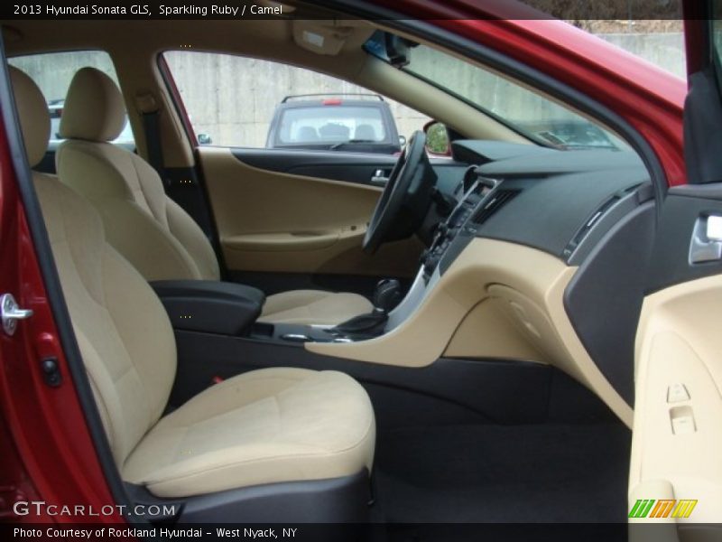 Sparkling Ruby / Camel 2013 Hyundai Sonata GLS