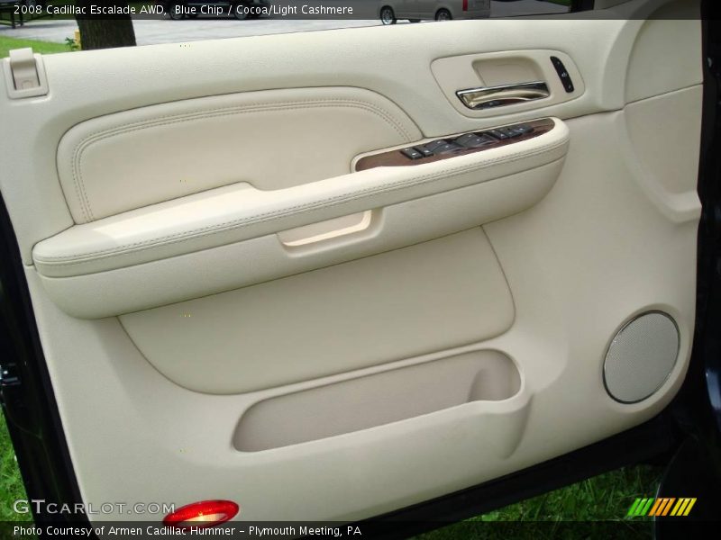 Blue Chip / Cocoa/Light Cashmere 2008 Cadillac Escalade AWD