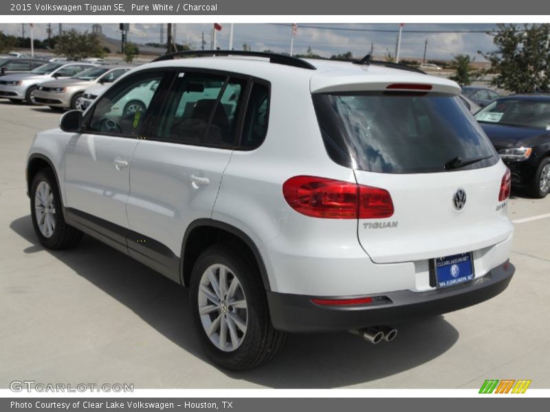 Pure White / Charcoal 2015 Volkswagen Tiguan SE