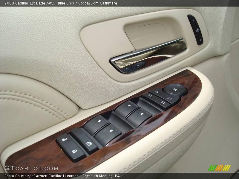 Blue Chip / Cocoa/Light Cashmere 2008 Cadillac Escalade AWD