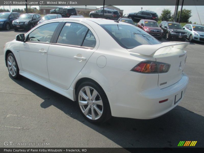 Wicked White / Black 2015 Mitsubishi Lancer GT