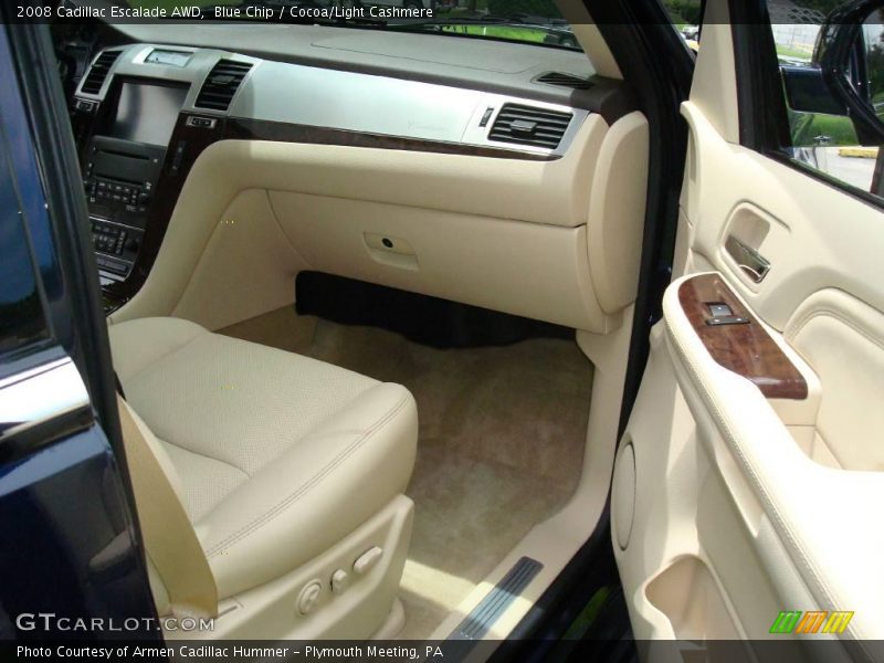 Blue Chip / Cocoa/Light Cashmere 2008 Cadillac Escalade AWD