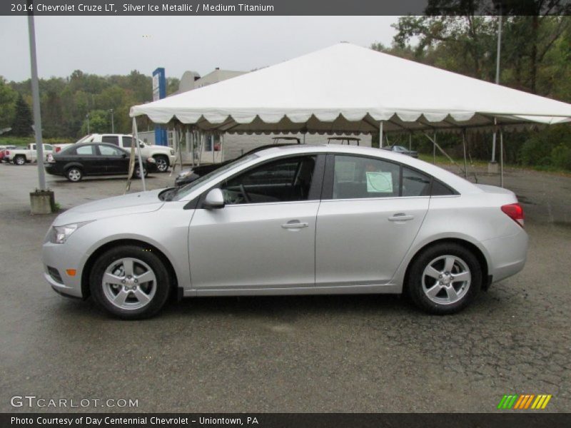 Silver Ice Metallic / Medium Titanium 2014 Chevrolet Cruze LT
