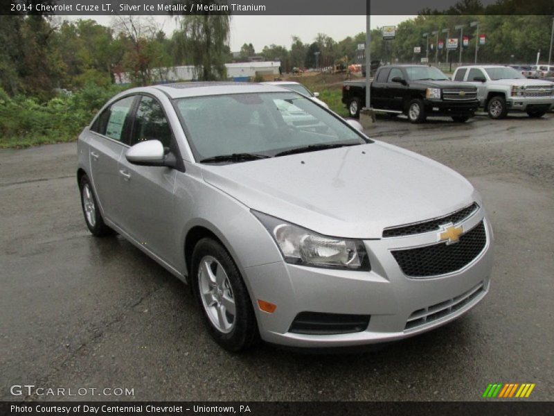 Silver Ice Metallic / Medium Titanium 2014 Chevrolet Cruze LT