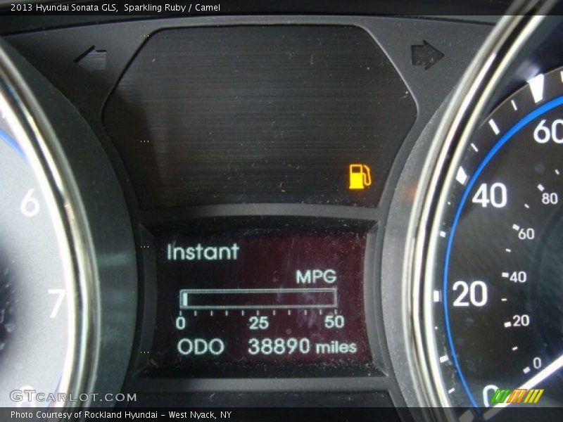 Sparkling Ruby / Camel 2013 Hyundai Sonata GLS